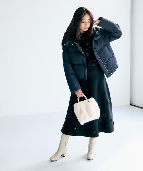 KAWADAダウンショートコート【撥水/洗濯機OK/静電気防止裏地】《XS～LL