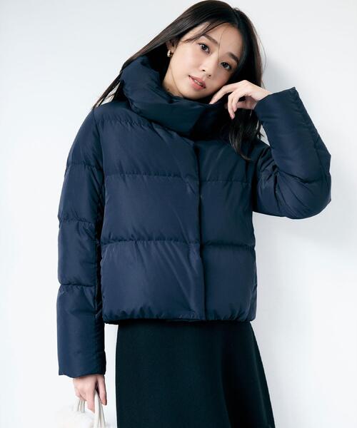 KAWADAダウンショートコート【撥水/洗濯機OK/静電気防止裏地】《XS～LL