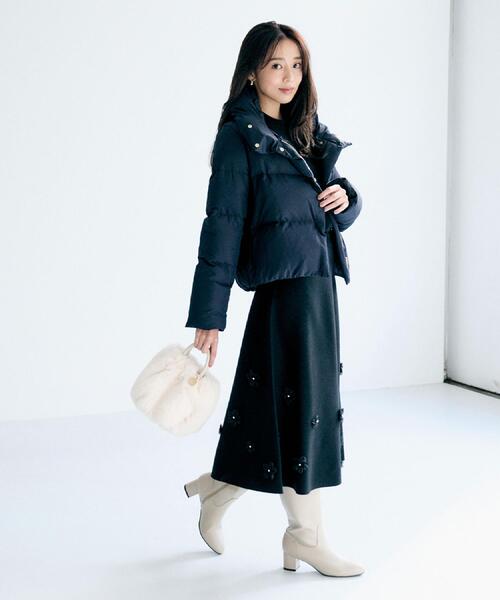 キャロウェイ　ネイビー フード付き ダウンジャケット　スカート カナダグース フード付きダウンジャケット ネイビー