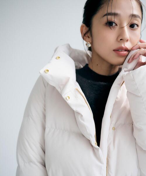 index（インデックス）の「KAWADAダウンショートコート【撥水/洗濯機OK/静電気防止裏地】《XS～LL》（ダウンジャケット/コート・レディース・ブラック/ブラウン系その他/ネイビー系5/ナチュラル/アイボリー系7・34/36/38/40/42）」の13枚目の写真