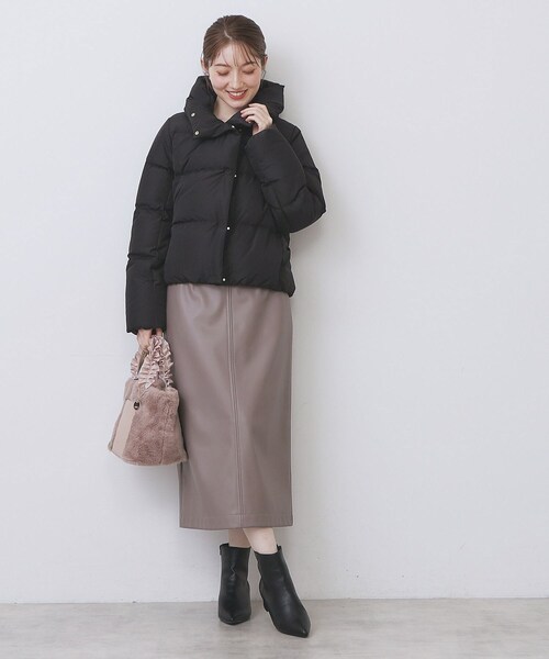 KAWADAダウンショートコート【撥水/洗濯機OK/静電気防止裏地】《XS～LL