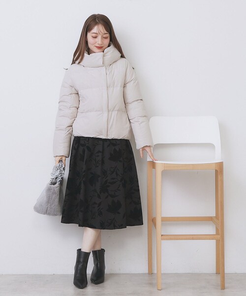 KAWADAダウンショートコート【撥水/洗濯機OK/静電気防止裏地】《XS～LL