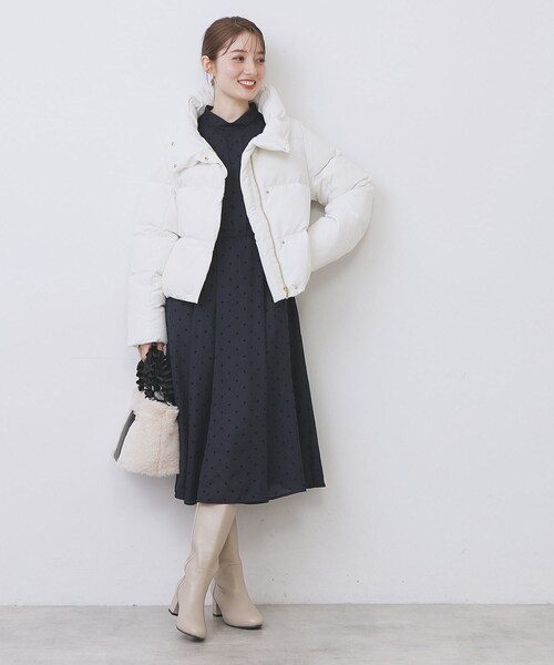 KAWADAダウンショートコート【撥水/洗える/静電気防止裏地】《XS～LL