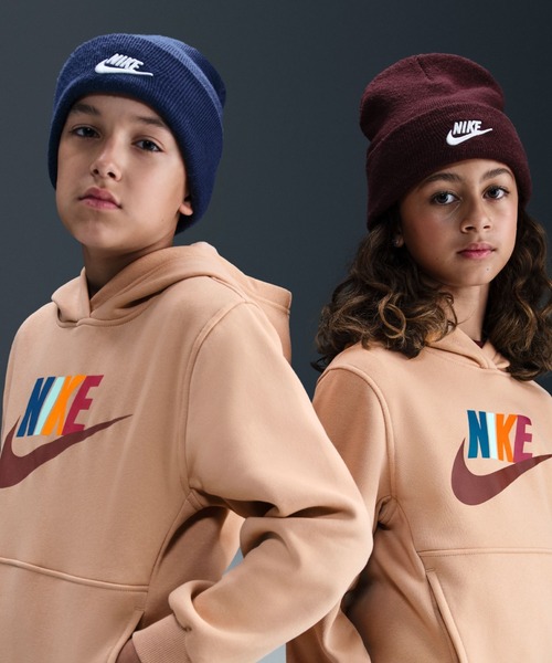 NIKE（ナイキ）の「NIKE/ナイキ キッズ パーカー K NSW CLUB FLC HDY HBR FD2988-201（パーカー・キッズ・ベージュ・140cm/130cm/160cm/150cm）」の7枚目の写真