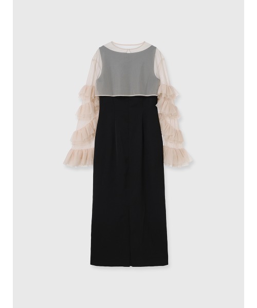 セール】ラッフルスリーブチュールボレロSETキャミドレス（ドレス