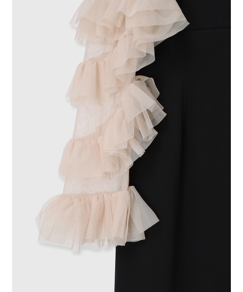 セール】ラッフルスリーブチュールボレロSETキャミドレス（ドレス