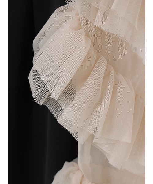 セール】ラッフルスリーブチュールボレロSETキャミドレス（ドレス