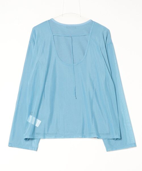 MAISON SPECIAL(メゾンスペシャル)の「Sheer Layered Long Sleeve T-shirt / シアーレイヤードロンTee(Tシャツ/カットソー・レディース・ベージュ/ブラック/ブルー・FREE)」の12枚目の写真