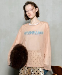 Sheer Layered Long Sleeve T-shirt / シアーレイヤードロンTee
