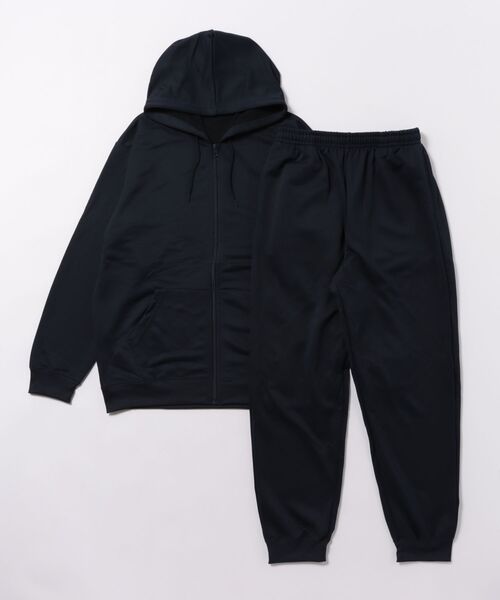 improves(インプローブス)の「スムース裏毛 ジップパーカー&ジョガーパンツ セットアップ(パーカー・メンズ・ネイビー/チャコール/ブラック/杢グレー・X-LARGE/LARGE/MEDIUM)」の4枚目の写真