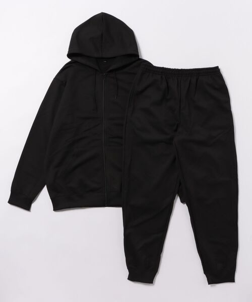 improves(インプローブス)の「スムース裏毛 ジップパーカー&ジョガーパンツ セットアップ(パーカー・メンズ・ネイビー/チャコール/ブラック/杢グレー・X-LARGE/LARGE/MEDIUM)」の1枚目の写真