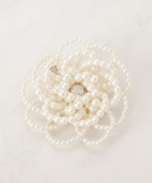 SHOO・LA・RUE（シューラルー）の「【セレモニー】パール調コサージュ（ブローチ/コサージュ・レディース・アイボリー・00）」の3枚目の写真