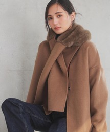 ファーストール付きリバーミドルコート