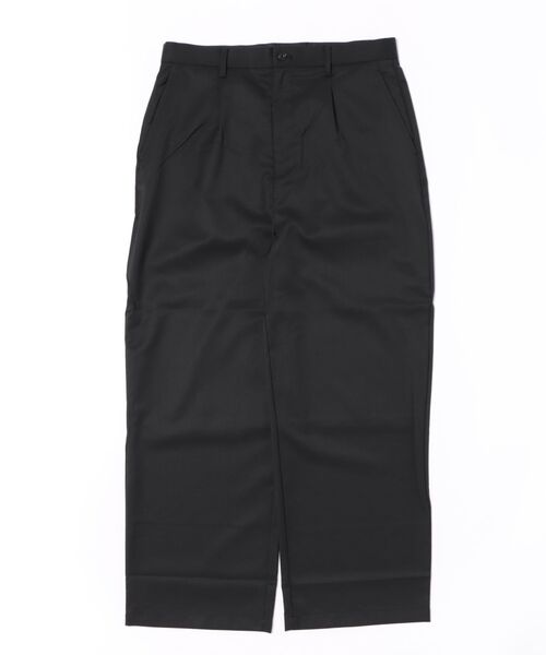 TAKA-Q（タカキュー）の「【ウール混 ストレッチ 防シワ】タカキュー NEO BASICS ワイドトラウザーパンツ(セットアップ可能)（スラックス・メンズ・グレー系その他2/ブラック・MEDIUM/LARGE/X-LARGE）」の3枚目の写真