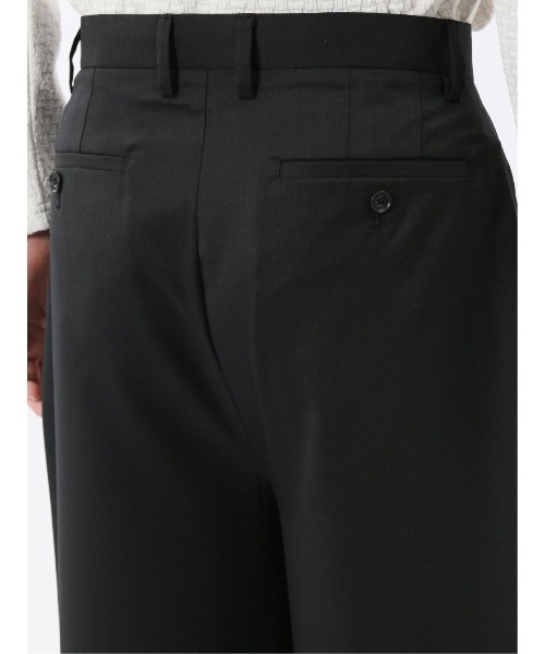 TAKA-Q（タカキュー）の「【ウール混 ストレッチ 防シワ】タカキュー NEO BASICS ワイドトラウザーパンツ(セットアップ可能)（スラックス・メンズ・グレー系その他2/ブラック・MEDIUM/LARGE/X-LARGE）」の9枚目の写真