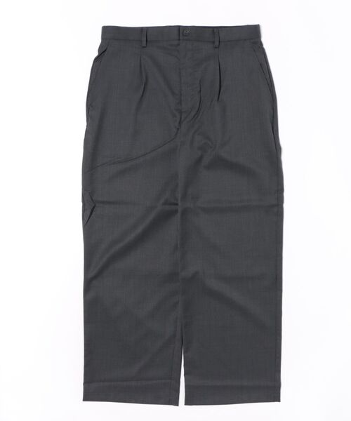 TAKA-Q（タカキュー）の「【ウール混 ストレッチ 防シワ】タカキュー NEO BASICS ワイドトラウザーパンツ(セットアップ可能)（スラックス・メンズ・グレー系その他2/ブラック・MEDIUM/LARGE/X-LARGE）」の14枚目の写真