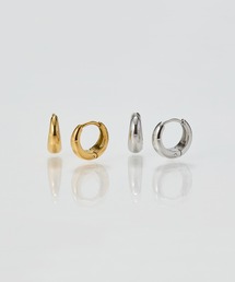 【SPECIAL SET】『金属アレルギー対応』メタルオーラフープペアピアス/ステンレス