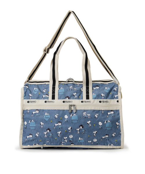 LeSportsac（レスポートサック）の「DELUXE MED WEEKENDER ピーナッツハッピーパルズ（ボストンバッグ・レディース・ブルー・FREE）」の8枚目の写真