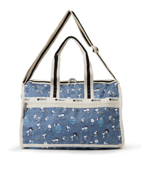 LeSportsac（レスポートサック）の「DELUXE MED WEEKENDER ピーナッツハッピーパルズ（ボストンバッグ・レディース・ブルー・FREE）」の7枚目の写真