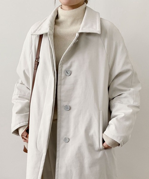 DECADE CLASSIC(ディケイド クラシック)の「DECADE CLASSIC ベーシックロングダウンジャケット (AW)(ダウンジャケット/コート・レディース・イエロー/グレー/ライトベージュ・FREE)」の2枚目の写真