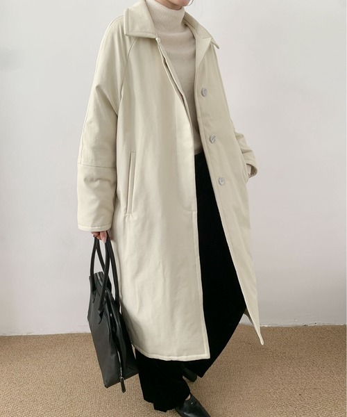 DECADE CLASSIC(ディケイド クラシック)の「DECADE CLASSIC ベーシックロングダウンジャケット (AW)(ダウンジャケット/コート・レディース・イエロー/グレー/ライトベージュ・FREE)」の3枚目の写真