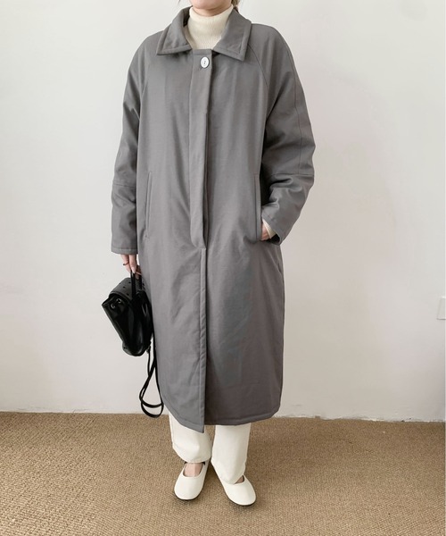 DECADE CLASSIC(ディケイド クラシック)の「DECADE CLASSIC ベーシックロングダウンジャケット (AW)(ダウンジャケット/コート・レディース・イエロー/グレー/ライトベージュ・FREE)」の4枚目の写真