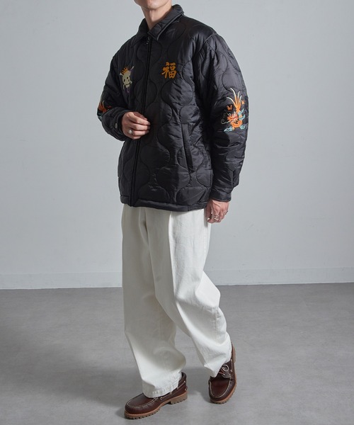 HOUSTON（ヒューストン）の「【HOUSTON】51511 NYLON VIETNAM JACKETT (TIGER)（ナイロンジャケット・メンズ・オリーブ/ブラック・M/L/XL）」の21枚目の写真