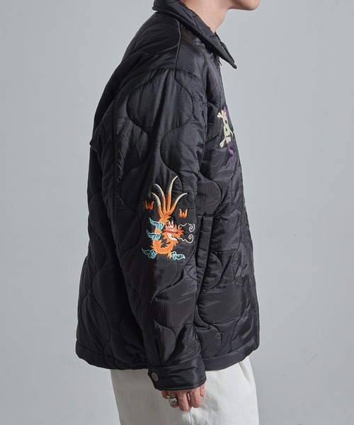 HOUSTON（ヒューストン）の「【HOUSTON】51511 NYLON VIETNAM JACKETT (TIGER)（ナイロンジャケット・メンズ・オリーブ/ブラック・M/L/XL）」の19枚目の写真