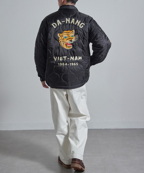 HOUSTON（ヒューストン）の「【HOUSTON】51511 NYLON VIETNAM JACKETT (TIGER)（ナイロンジャケット・メンズ・オリーブ/ブラック・M/L/XL）」の20枚目の写真