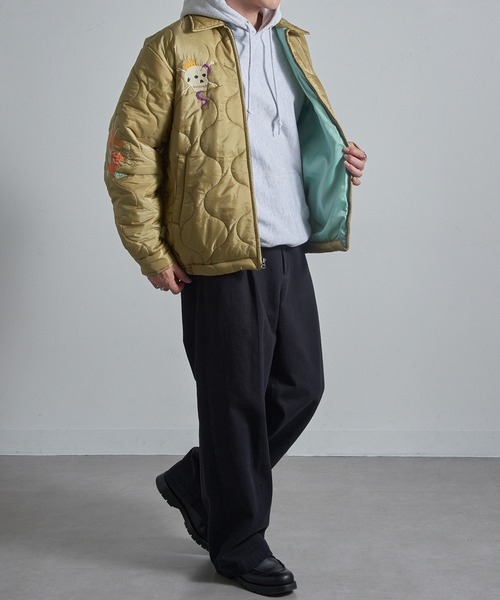 HOUSTON（ヒューストン）の「【HOUSTON】51511 NYLON VIETNAM JACKETT (TIGER)（ナイロンジャケット・メンズ・オリーブ/ブラック・M/L/XL）」の9枚目の写真