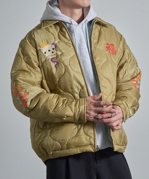 セール】【HOUSTON】51511 NYLON VIETNAM JACKETT (TIGER)（ナイロン