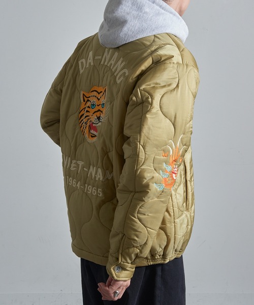 セール】【HOUSTON】51511 NYLON VIETNAM JACKETT (TIGER)（ナイロン