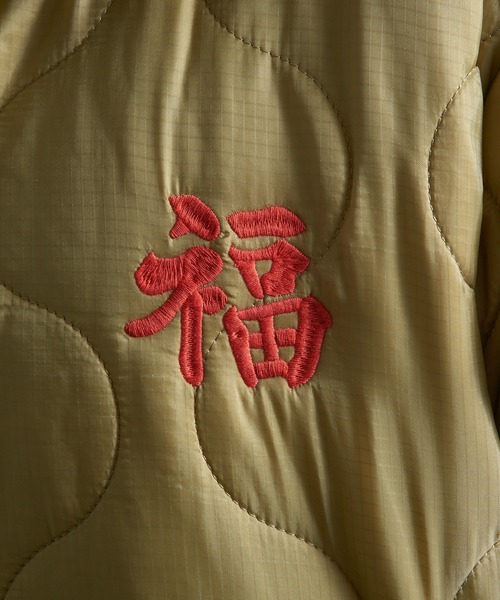 HOUSTON（ヒューストン）の「【HOUSTON】51511 NYLON VIETNAM JACKETT (TIGER)（ナイロンジャケット・メンズ・オリーブ/ブラック・M/L/XL）」の11枚目の写真