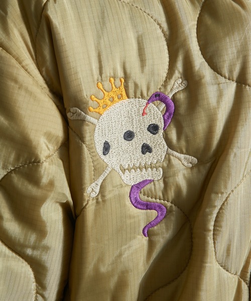 HOUSTON（ヒューストン）の「【HOUSTON】51511 NYLON VIETNAM JACKETT (TIGER)（ナイロンジャケット・メンズ・オリーブ/ブラック・M/L/XL）」の12枚目の写真