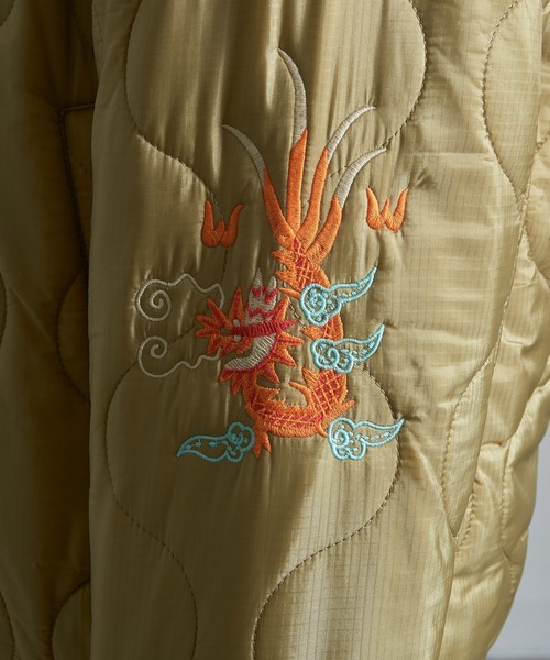 HOUSTON（ヒューストン）の「【HOUSTON】51511 NYLON VIETNAM JACKETT (TIGER)（ナイロンジャケット・メンズ・オリーブ/ブラック・M/L/XL）」の13枚目の写真