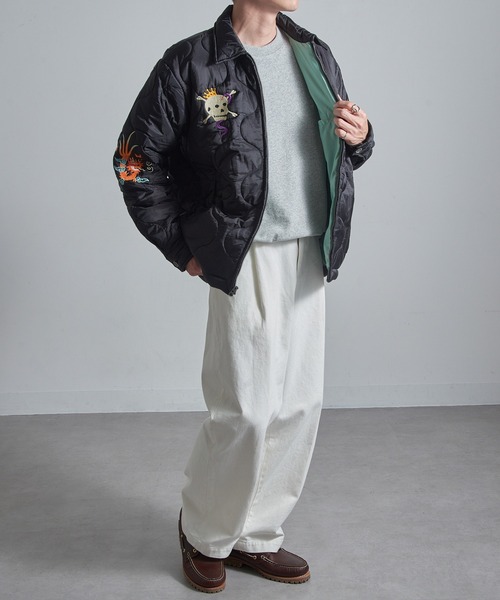 HOUSTON（ヒューストン）の「【HOUSTON】51511 NYLON VIETNAM JACKETT (TIGER)（ナイロンジャケット・メンズ・オリーブ/ブラック・M/L/XL）」の22枚目の写真