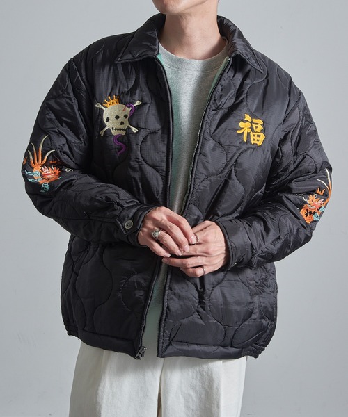 HOUSTON（ヒューストン）の「【HOUSTON】51511 NYLON VIETNAM JACKETT (TIGER)（ナイロンジャケット・メンズ・オリーブ/ブラック・M/L/XL）」の16枚目の写真