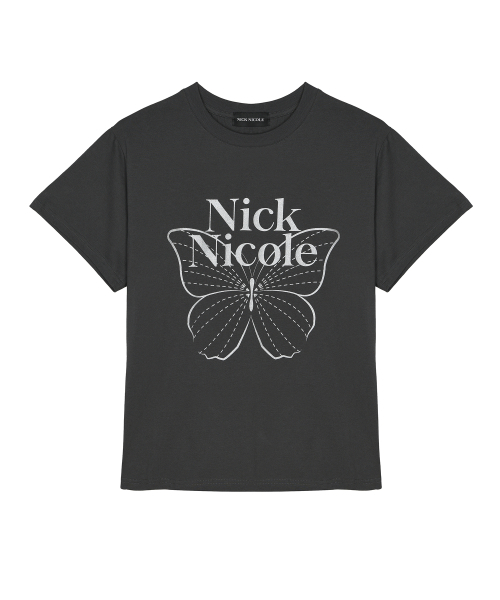 NICK&NICOLE（ニックアンドニコール）の「BIG BUTTERFLY SLEEVE TOP_CHARCOAL SILVER（Tシャツ/カットソー・レディース・その他・FREE）」の5枚目の写真