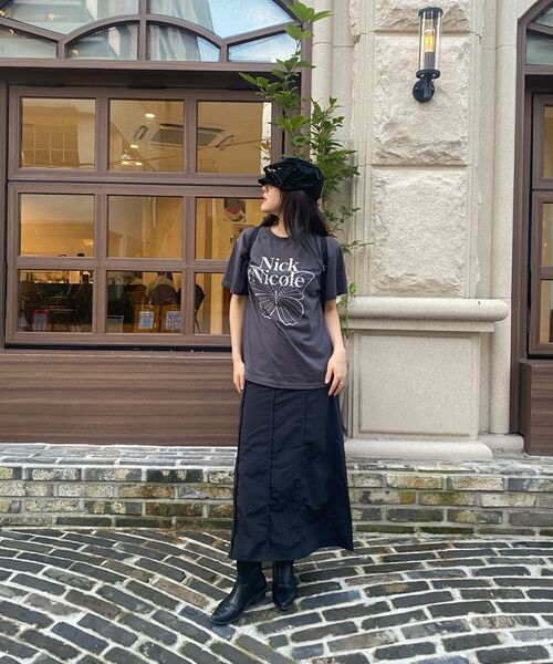 NICK&NICOLE（ニックアンドニコール）の「BIG BUTTERFLY SLEEVE TOP_CHARCOAL SILVER（Tシャツ/カットソー・レディース・その他・FREE）」の8枚目の写真