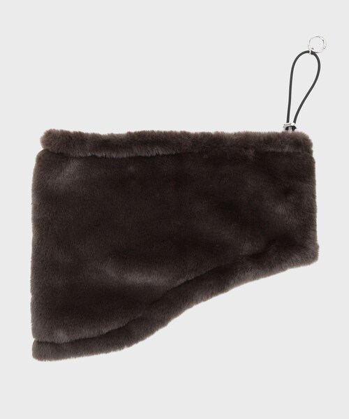 THE SHOP TK (ザ ショップ ティーケー )の「リバーシブルフェイクファーネックウォーマー(ネックウォーマー/スヌード・メンズ・ブラック/ダークブラウン・00)」の4枚目の写真