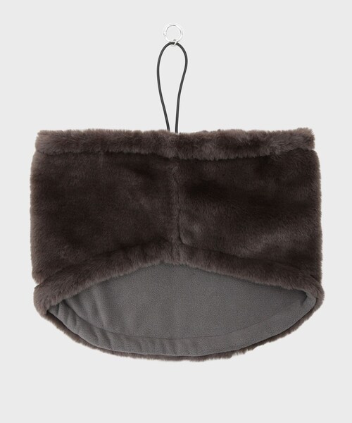 THE SHOP TK (ザ ショップ ティーケー )の「リバーシブルフェイクファーネックウォーマー(ネックウォーマー/スヌード・メンズ・ブラック/ダークブラウン・00)」の5枚目の写真