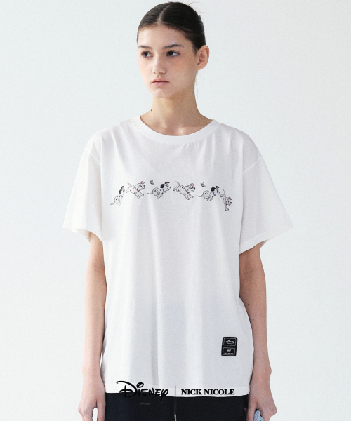 NICK&NICOLE(ニックアンドニコール)の「DISNEY BUTTERFLY 101 DALMATIAN TOP_WHITE(Tシャツ/カットソー・レディース・その他・FREE)」の2枚目の写真