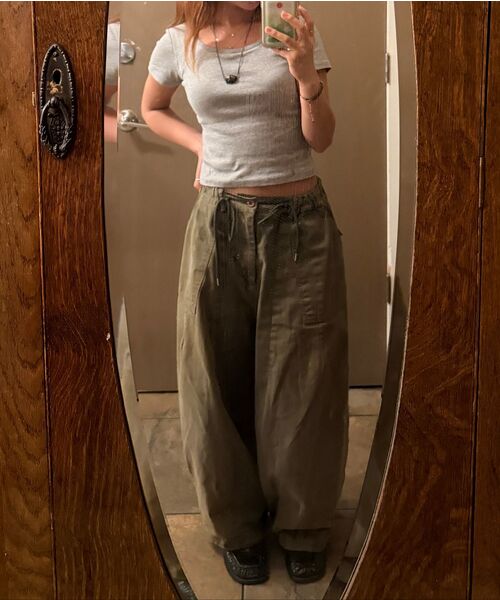 FRIZMWORKS(フリズムワークス)の「TWILL BALLOON PANTS _ OLIVE(その他パンツ・メンズ・その他・X-LARGE/SMALL/MEDIUM/LARGE)」の6枚目の写真