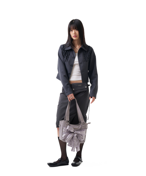 IUGAMAKARAS(イウガマカラス)の「U-Neck Fitted Top (White)(Tシャツ/カットソー・レディース・その他・FREE)」の8枚目の写真