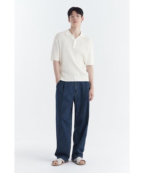 MUSINSA STANDARD（ムシンサスタンダード）の「クロシェニットポロシャツ[アイボリー]（ニット/セーター・メンズ・その他・XX-LARGE/LARGE/MEDIUM/SMALL/X-LARGE）」の10枚目の写真