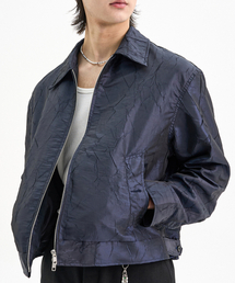 TRIP LE SENS（トリップ ル センス）の「Pleated Crop Blue Jacket_Navy（MA-1）」