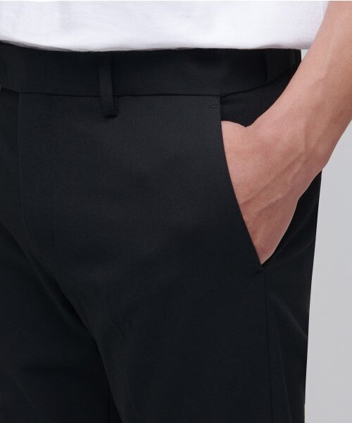 MUSINSA STANDARD（ムシンサスタンダード）の「スキニー隠しバンディングクロップドスラックス[ブラック]（スラックス・メンズ・その他・34/26/27/28/29）」の11枚目の写真