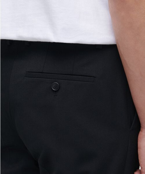MUSINSA STANDARD（ムシンサスタンダード）の「スキニー隠しバンディングクロップドスラックス[ブラック]（スラックス・メンズ・その他・34/26/27/28/29）」の9枚目の写真