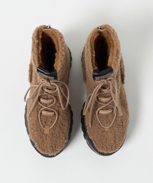 MAISON MAVERICK PRESENTS(メゾンマベリックプレゼンツ)の「<MAISON MAVERICK PRESENTS> F/FurryPoodle SBT(ブーツ・レディース・ブラック/ブラウン系・23cm/25cm/24cm)」の4枚目の写真