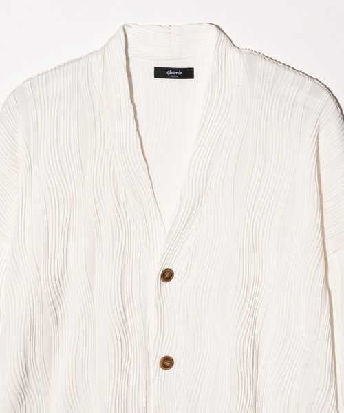 glamb(グラム)の「Willow Crepe Cardigan / ウィロークレープカーディガン(カーディガン/ボレロ・メンズ・ホワイト/ブラック・S/M/L)」の13枚目の写真